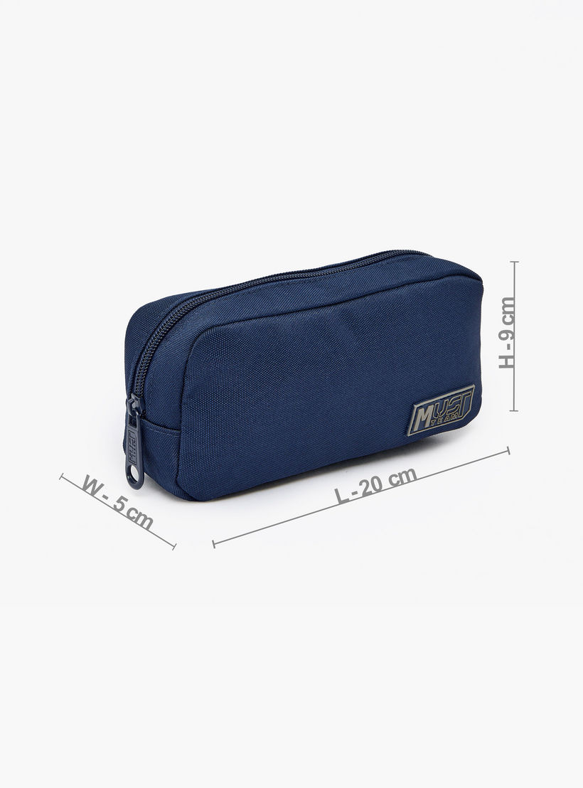 MustTeam Solid Pencil Pouch with Zip Closure-school-stationery-pencilcases-image-4