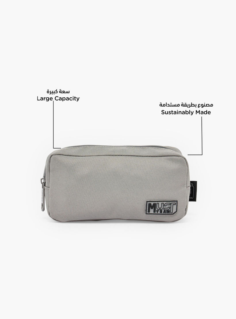 MustTeam Solid Pencil Pouch with Zip Closure-school-stationery-pencilcases-image-2