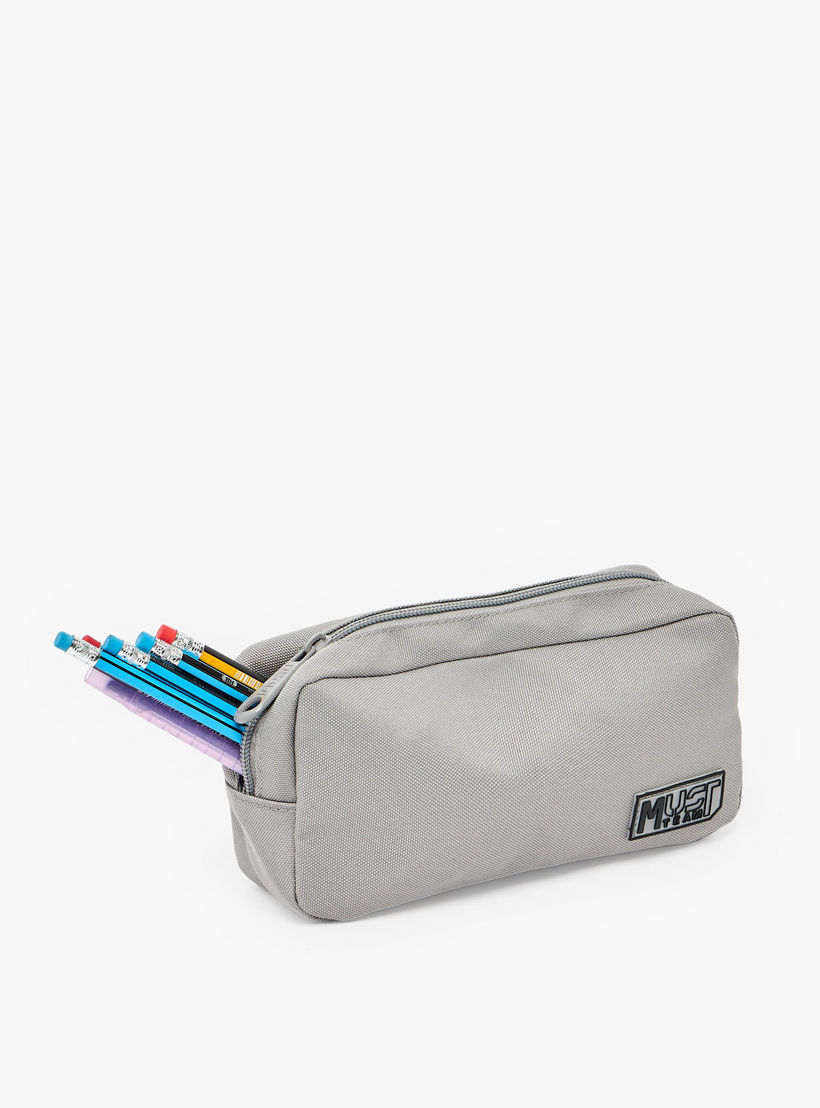 MustTeam Solid Pencil Pouch with Zip Closure-school-stationery-pencilcases-image-5
