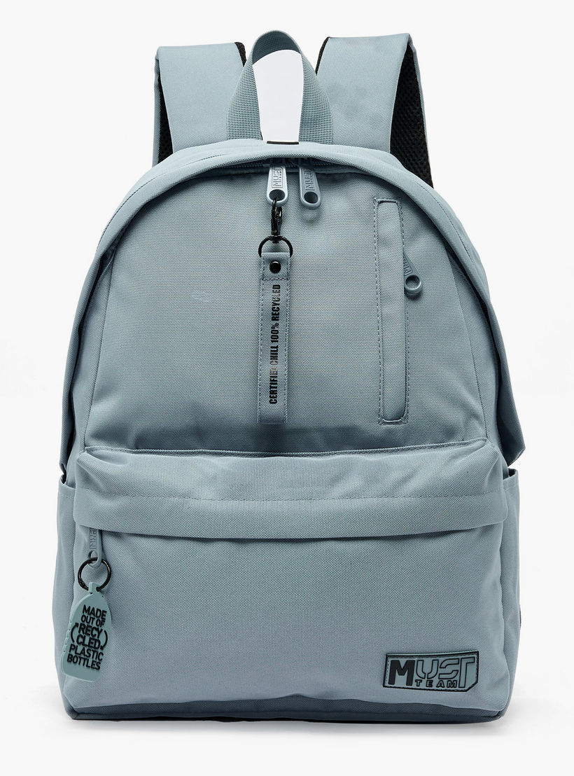 MustTeam Solid Backpack for Boys 8-13 Years with Adjustable Straps - 17 inches-school-bagsandbackpacks-backpacks-image-1