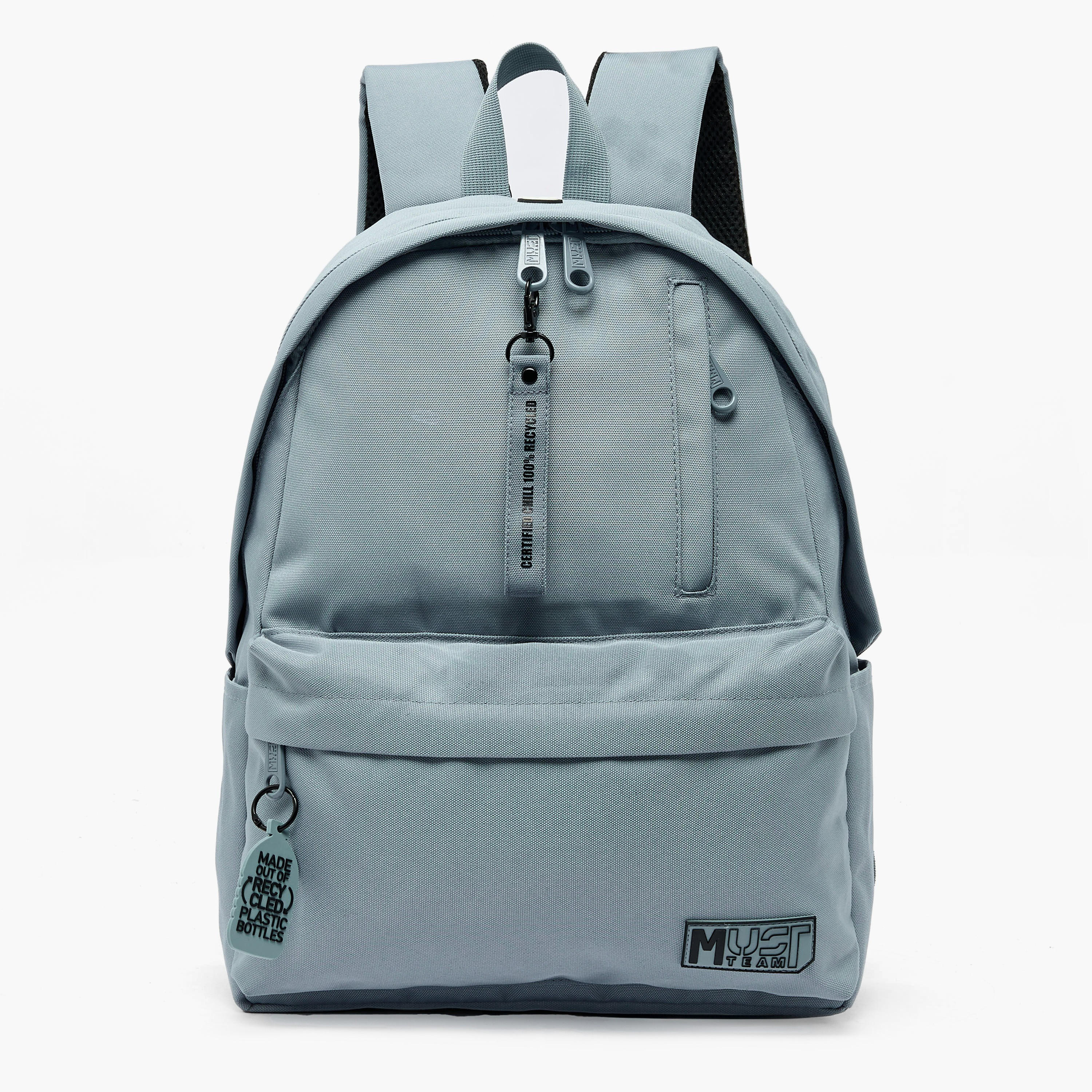 MustTeam Solid Backpack for Boys 8-13 Years with Adjustable Straps - 17 inches-school-bagsandbackpacks-backpacks-image-1