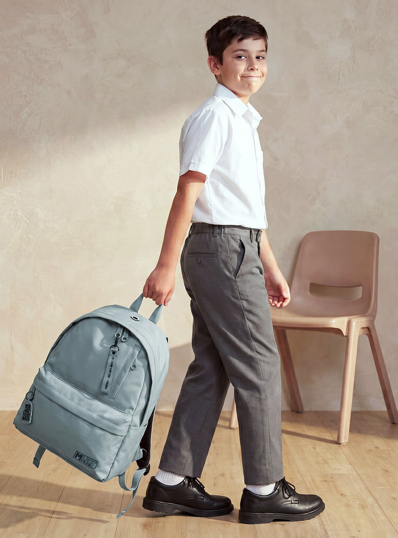 MustTeam Solid Backpack for Boys 8-13 Years with Adjustable Straps - 17 inches-school-bagsandbackpacks-backpacks-image-3