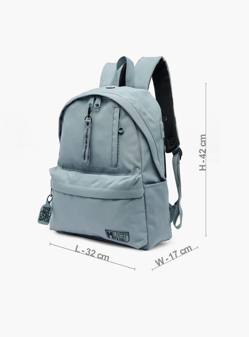 MustTeam Solid Backpack for Boys 8-13 Years with Adjustable Straps - 17 inches-school-bagsandbackpacks-backpacks-image-8
