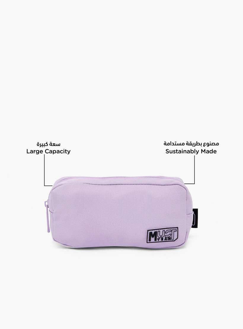MustTeam Solid Pencil Pouch with Zip Closure-school-stationery-pencilcases-image-2