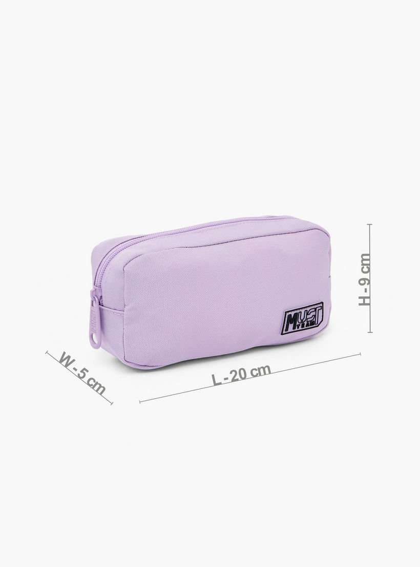 MustTeam Solid Pencil Pouch with Zip Closure-school-stationery-pencilcases-image-4