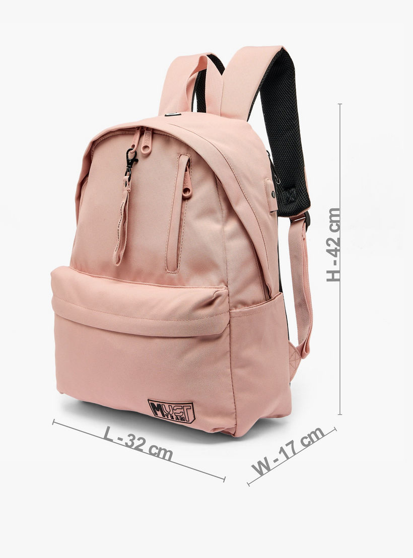 شنطة ظهر سادة بحمالات كتف قابلة للتعديل للبنات 8 - 13 سنة من ماست تيم - 17 بوصة-school-bagsandbackpacks-backpacks-image-8