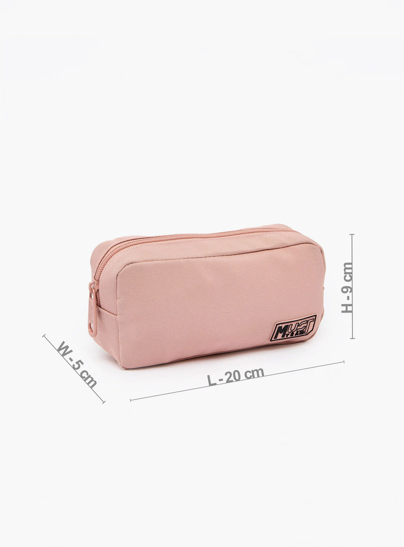 مقلمة سادة بسحاب إغلاق آمن من مست تيم-school-stationery-pencilcases-image-4