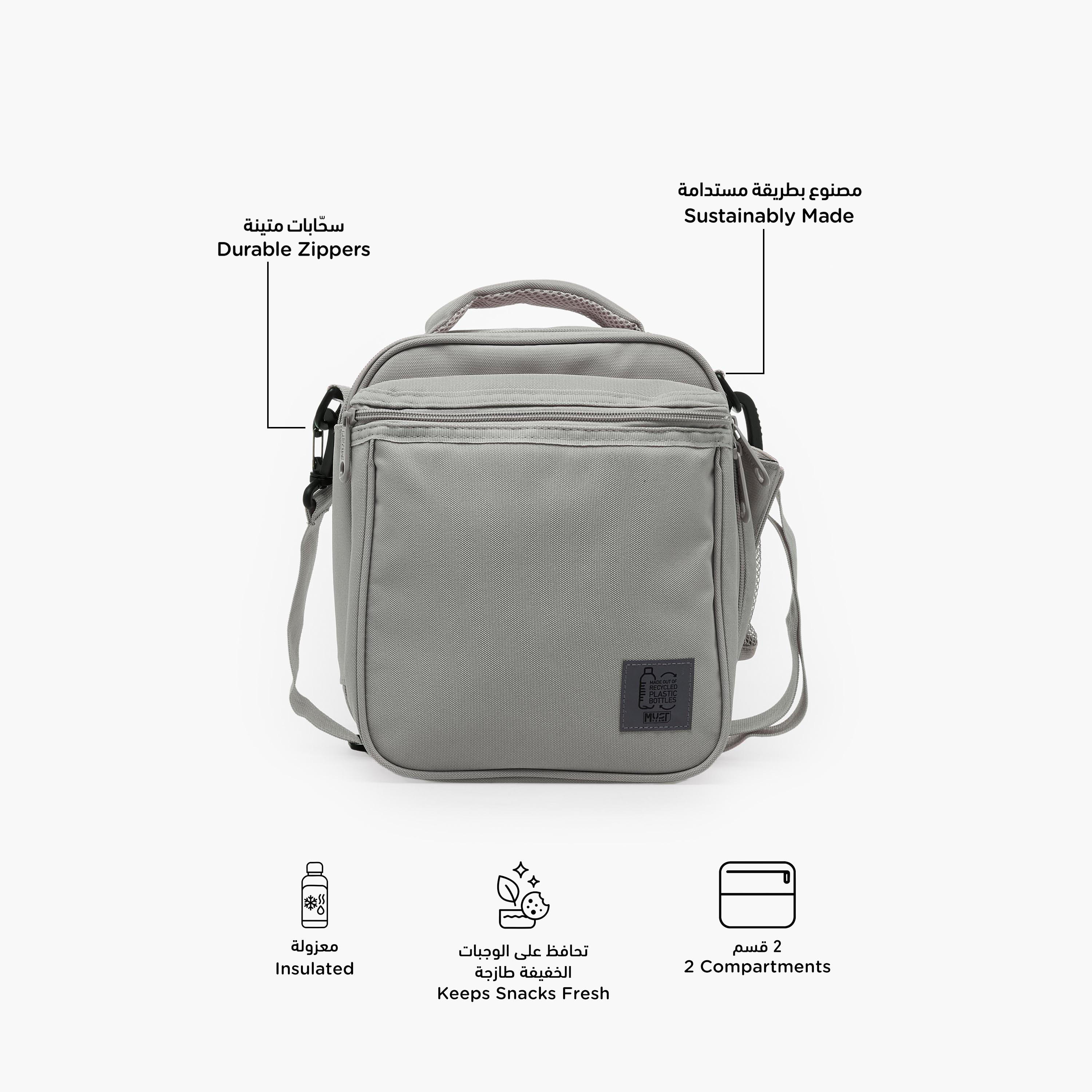 MustTeam Solid Lunch Bag for Boys 8-13 Years with Detachable Strap-school-lunchessentials-lunchbags-image-2