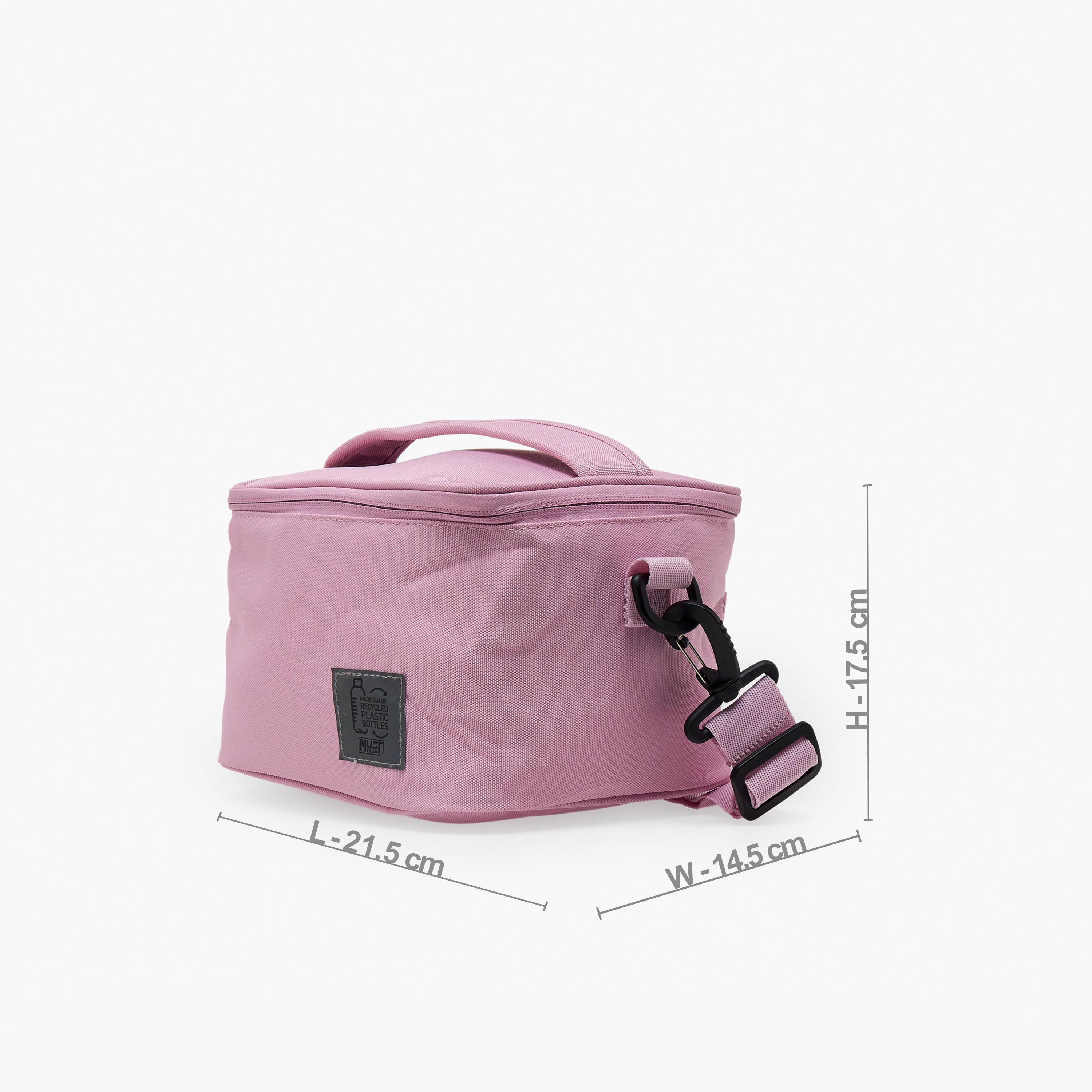 شنطة غداء سادة بحزام قابل للفصل للبنات بعمر 8-13 سنة من ماست تيم-school-lunchessentials-lunchbags-image-6