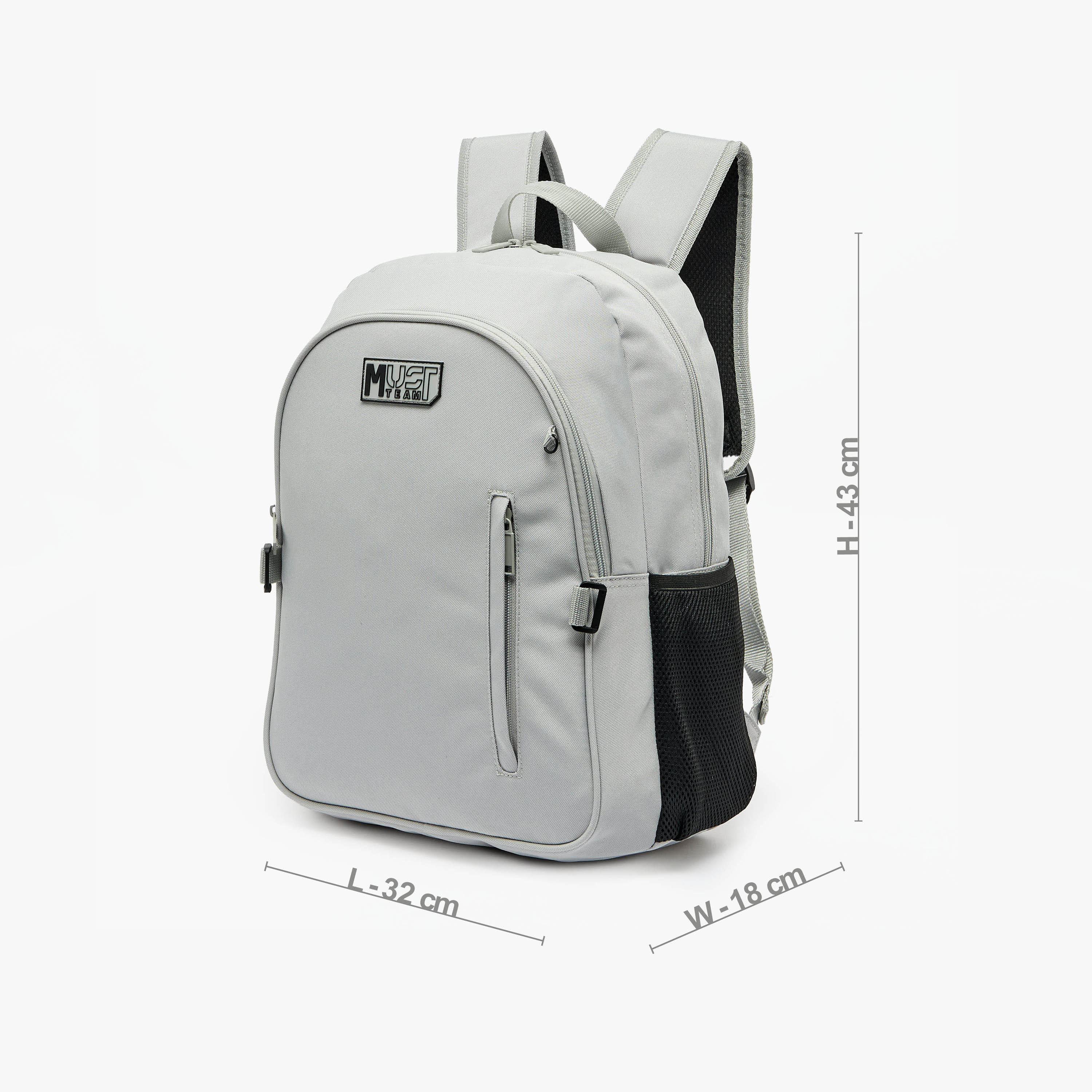 MustTeam Solid 3-Piece Backpack School Set for Boys 8-13 Years with Lunch Bag and Pouch - 16 inches-school-bagsandbackpacks-backpacks-image-9