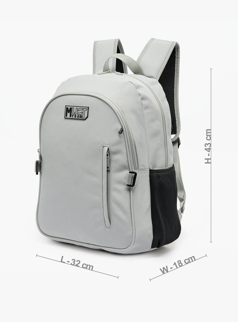 MustTeam Solid 3-Piece Backpack School Set for Boys 8-13 Years with Lunch Bag and Pouch - 16 inches-school-bagsandbackpacks-backpacks-image-9
