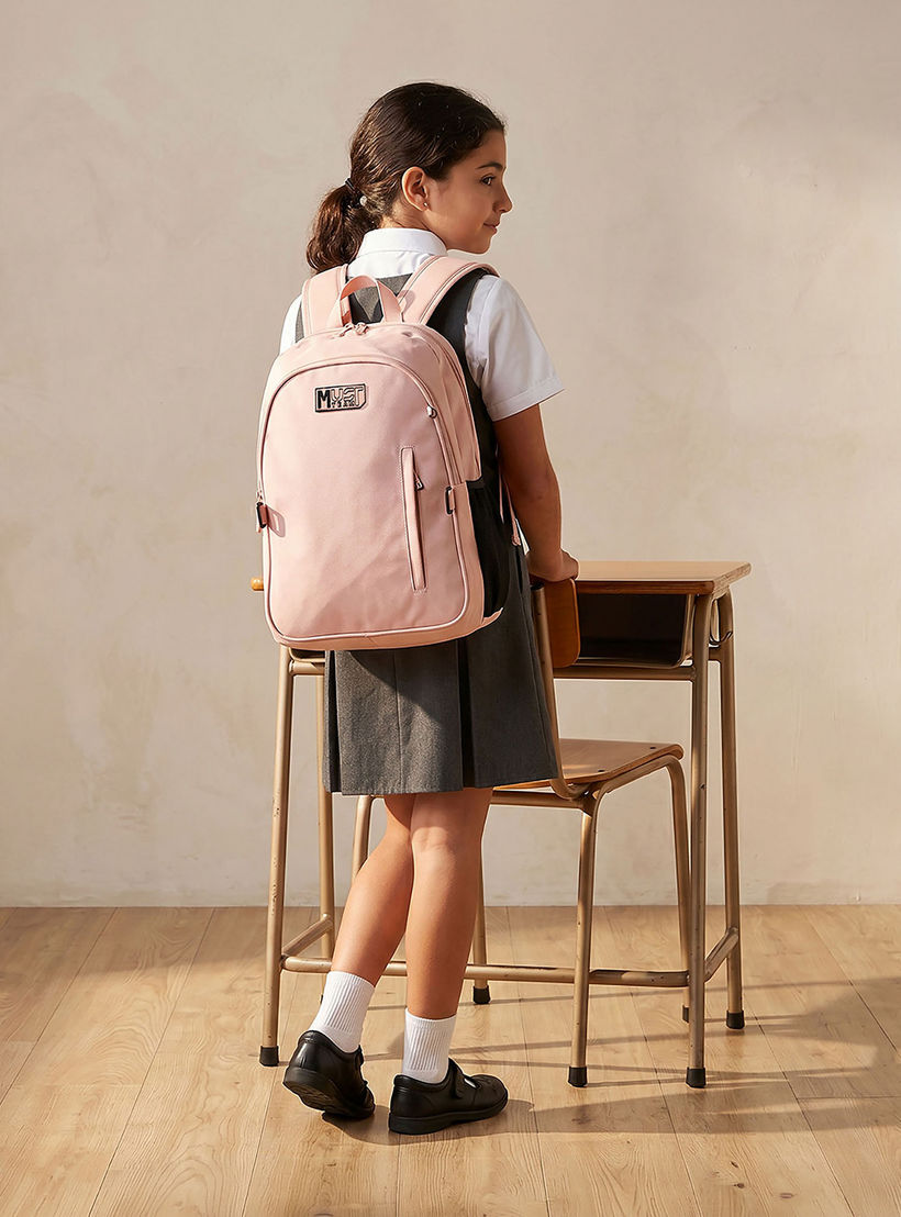 MustTeam Solid 3-Piece Backpack School Set for Girls 8-13 Years with Lunch Bag and Pouch - 16 inches-school-bagsandbackpacks-backpacks-image-4
