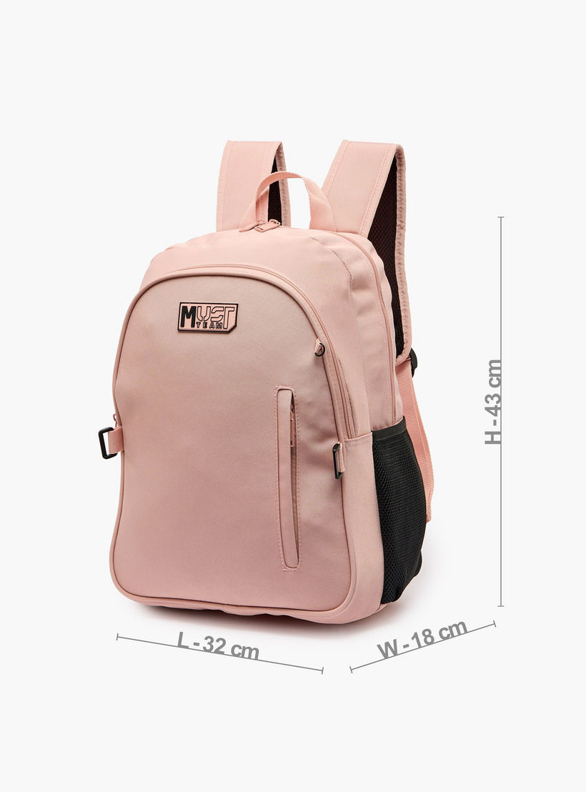 MustTeam Solid 3-Piece Backpack School Set for Girls 8-13 Years with Lunch Bag and Pouch - 16 inches-school-bagsandbackpacks-backpacks-image-9