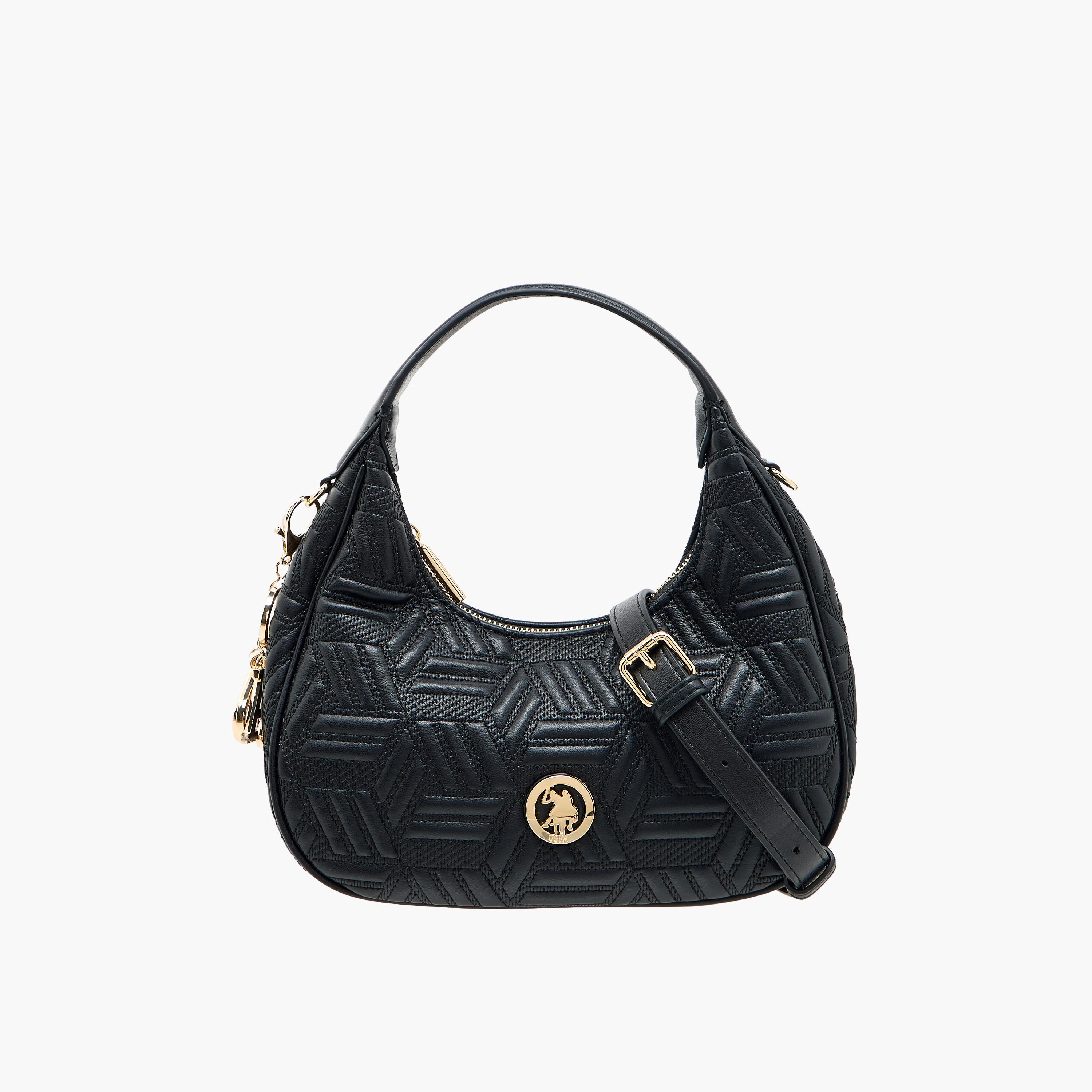 شنطة كتف مبطنة بحزام قابل للفصل من يو إس بولو أسن-women-bagsandwallets-handbags-image-1