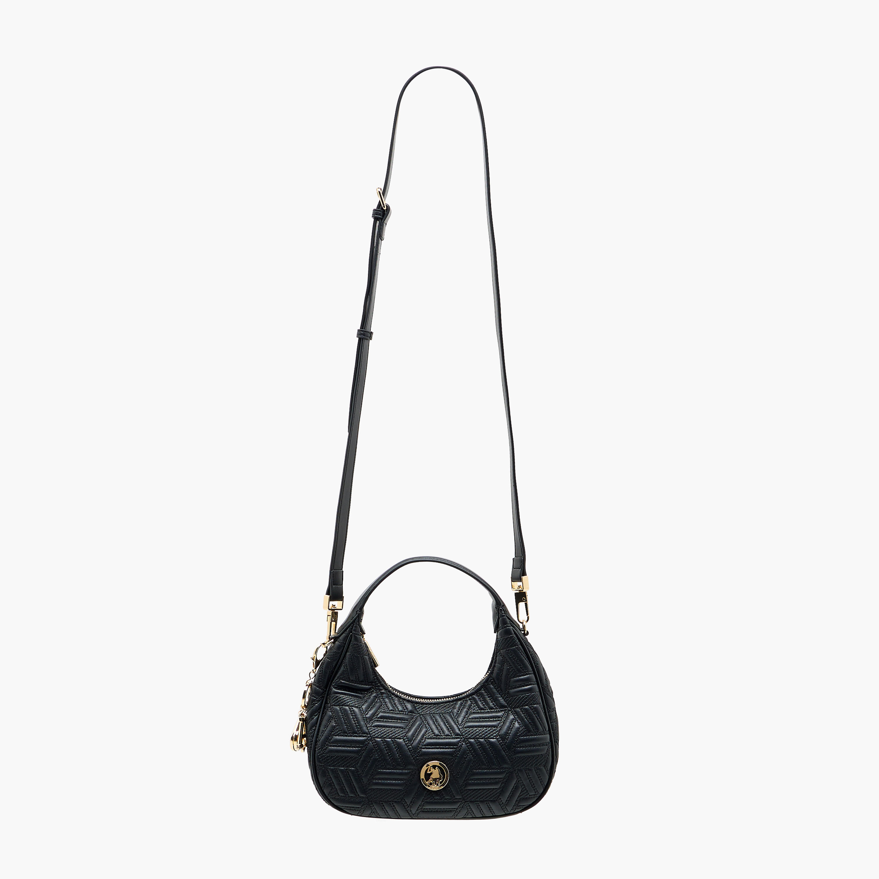 شنطة كتف مبطنة بحزام قابل للفصل من يو إس بولو أسن-women-bagsandwallets-handbags-image-3