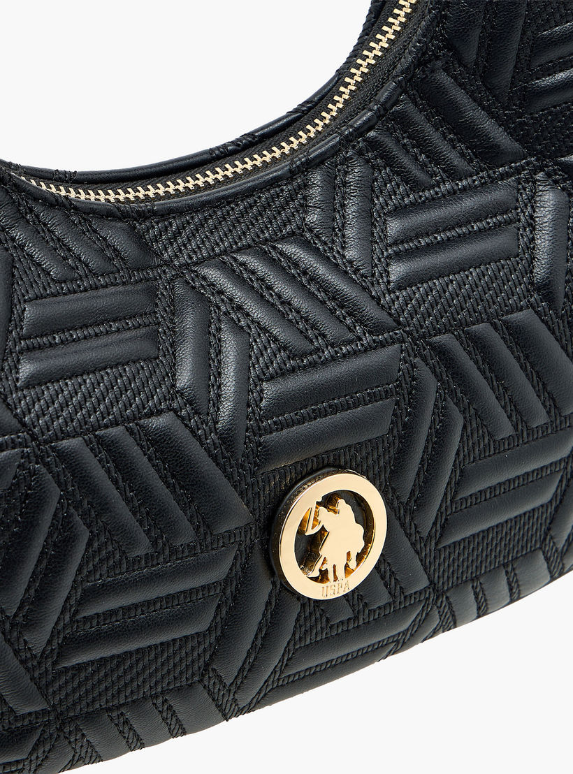 شنطة كتف مبطنة بحزام قابل للفصل من يو إس بولو أسن-women-bagsandwallets-handbags-image-5