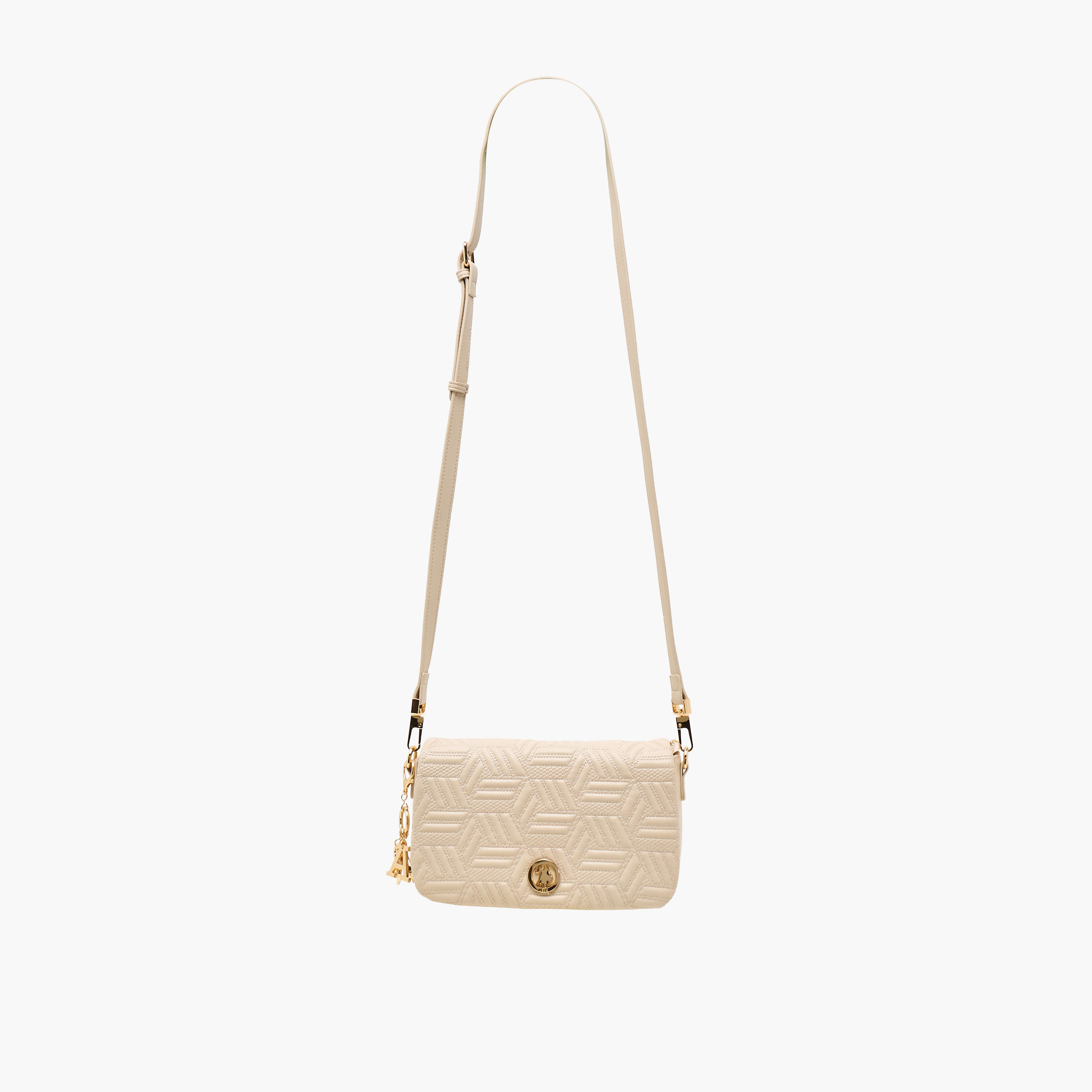 US POLO ASSN. Quilted Crossbody Bag with Adjustable Strap-women-bagsandwallets-handbags-image-3