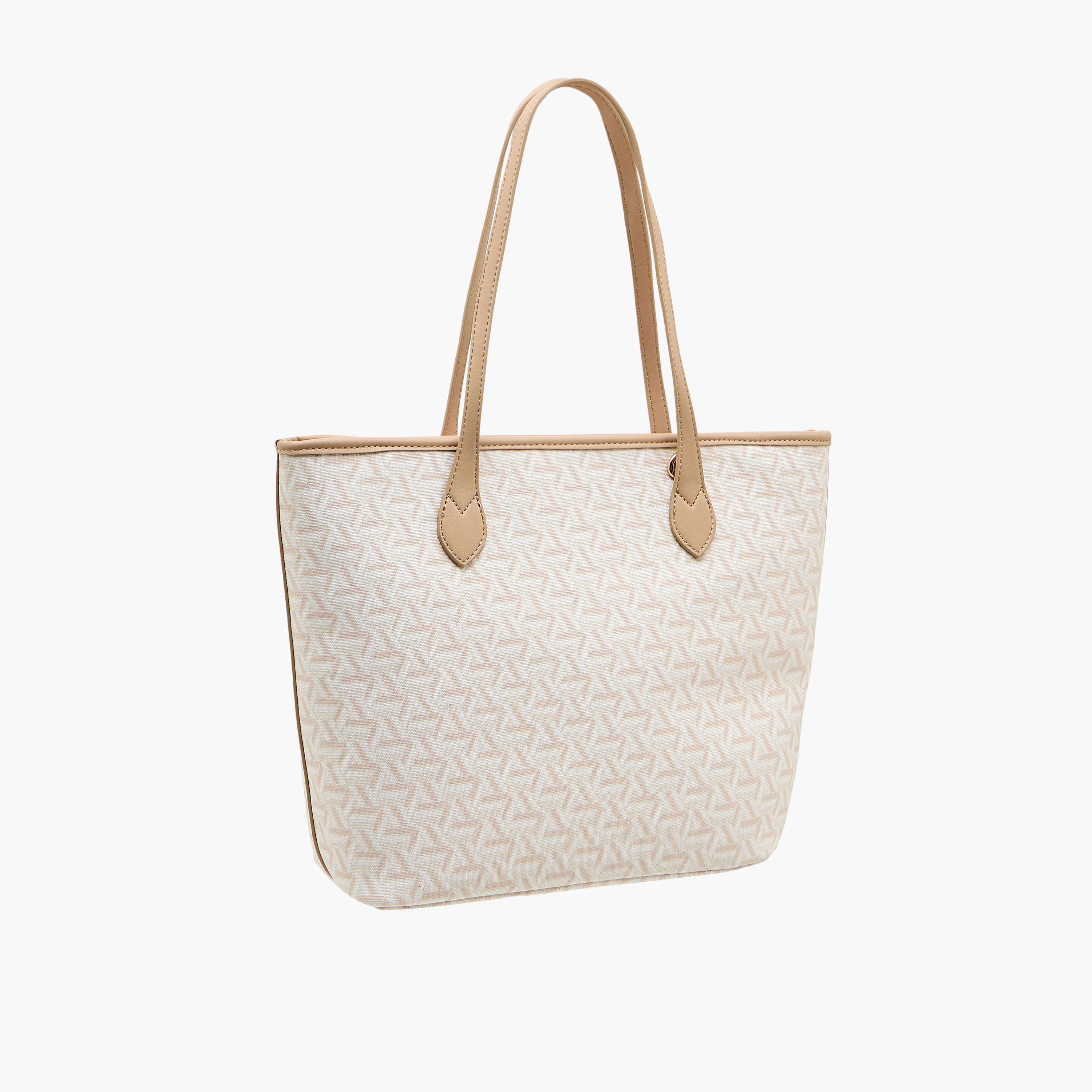 شنطة توت بطبعات هندسية وبحزام قابل للفصل من يو إس بولو أسن-women-bagsandwallets-handbags-image-4