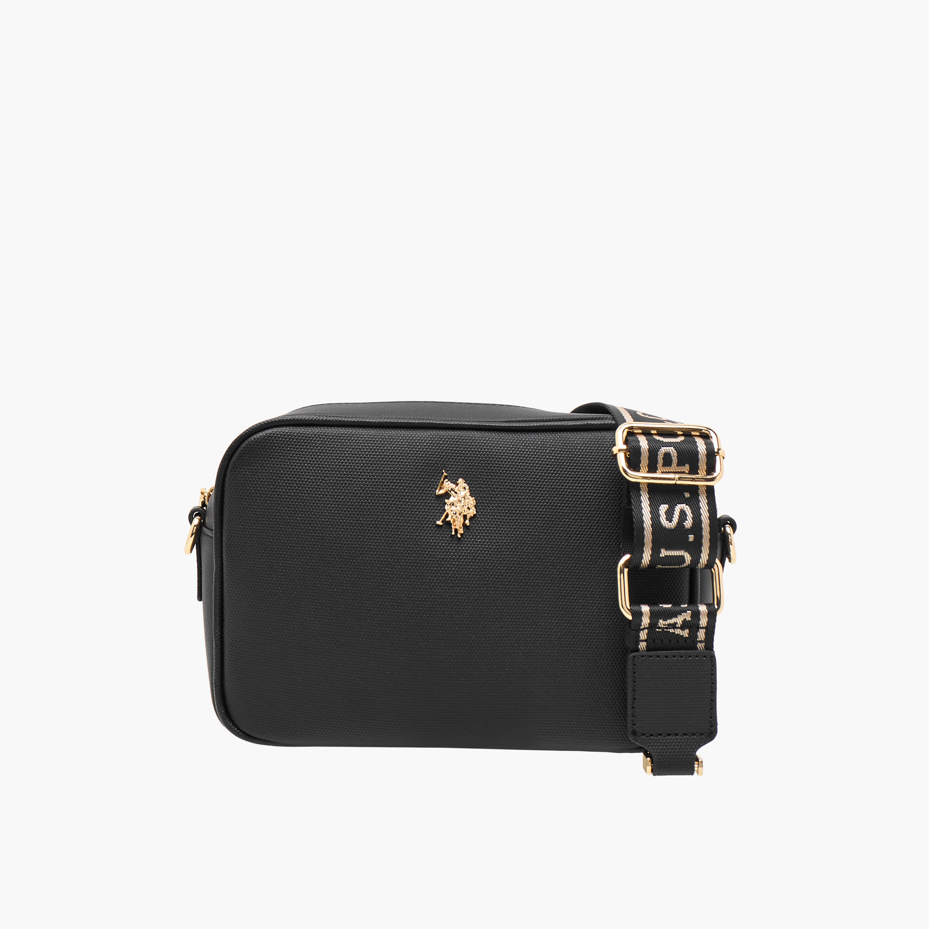 شنطة كروس بودي بارزة الملمس بحزام قابل للتعديل من يو إس بولو أسن-women-bagsandwallets-handbags-image-1