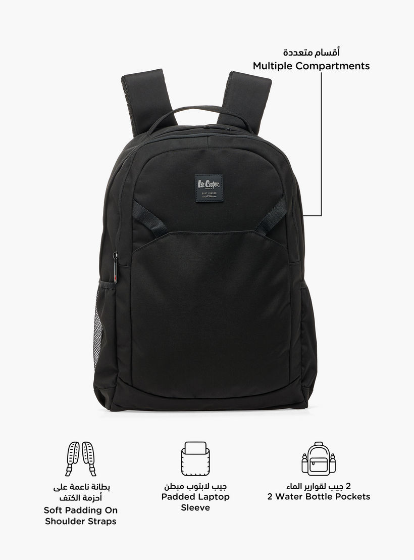 Lee Cooper Solid School Backpack for Kids 13 Years with Padded Shoulder Straps-boys-accessories-bagsandbackpacks-image-2