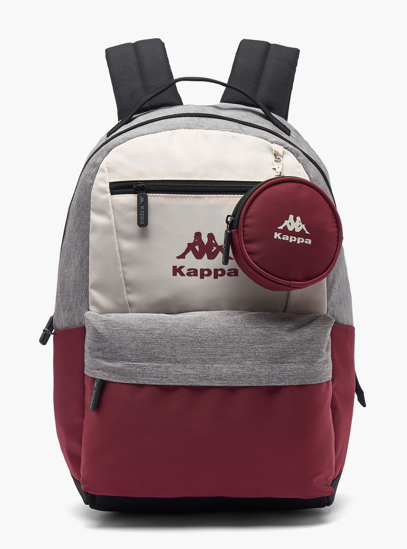 Kappa Colourblock Backpack for Kids 13 Years+ with Detachable Pouch-boys-accessories-bagsandbackpacks-image-1