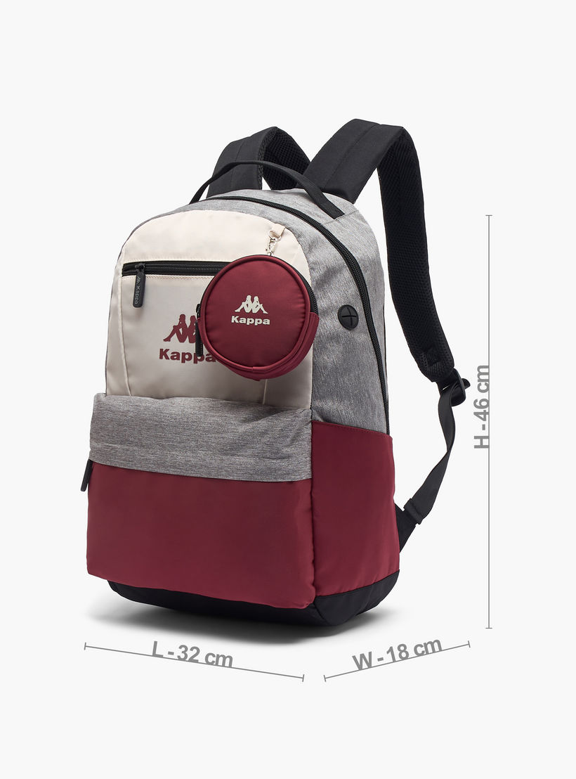 Kappa Colourblock Backpack for Kids 13 Years+ with Detachable Pouch-boys-accessories-bagsandbackpacks-image-5