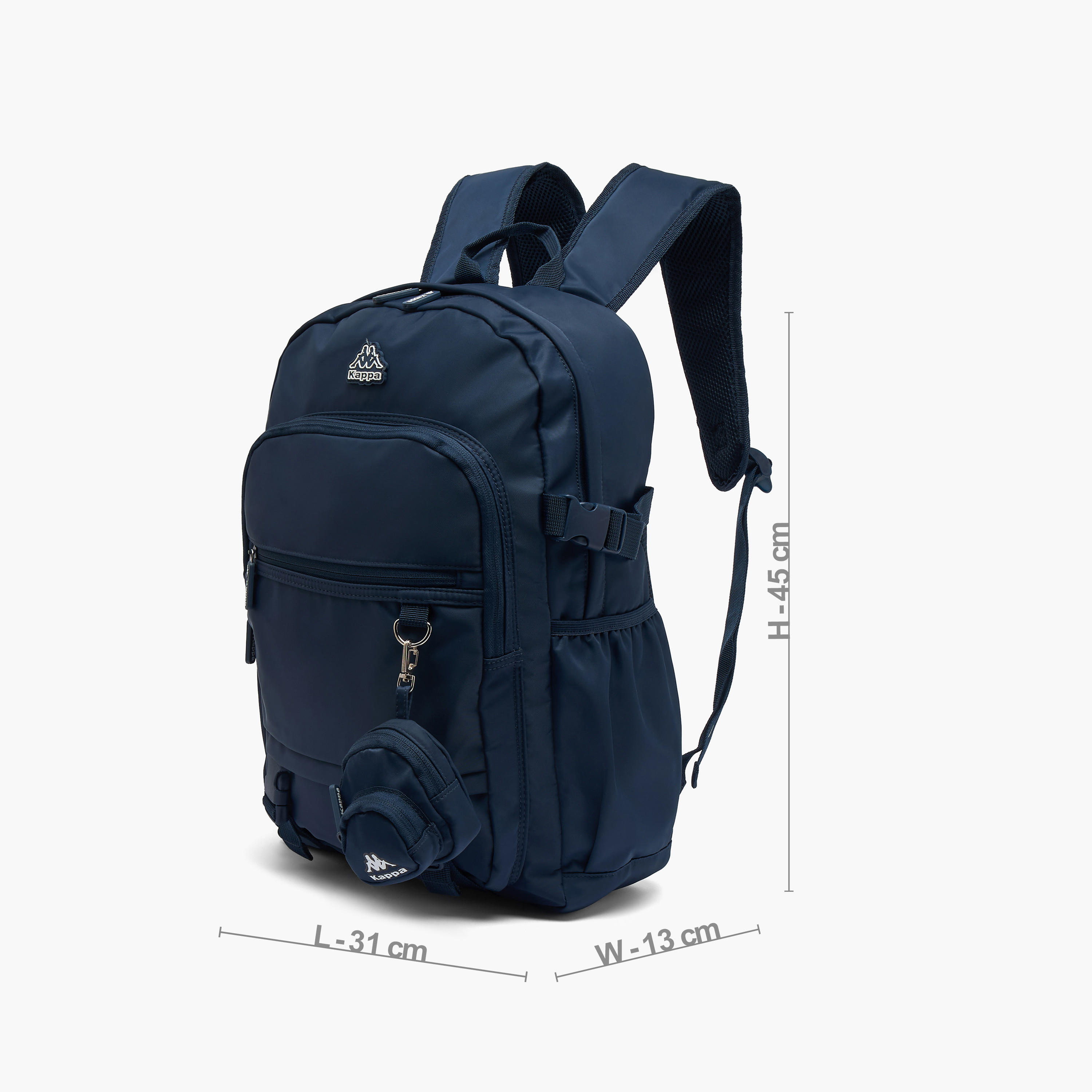 Kappa Solid Backpack for Kids 13+ Years with Detachable Pouch-boys-accessories-bagsandbackpacks-image-6