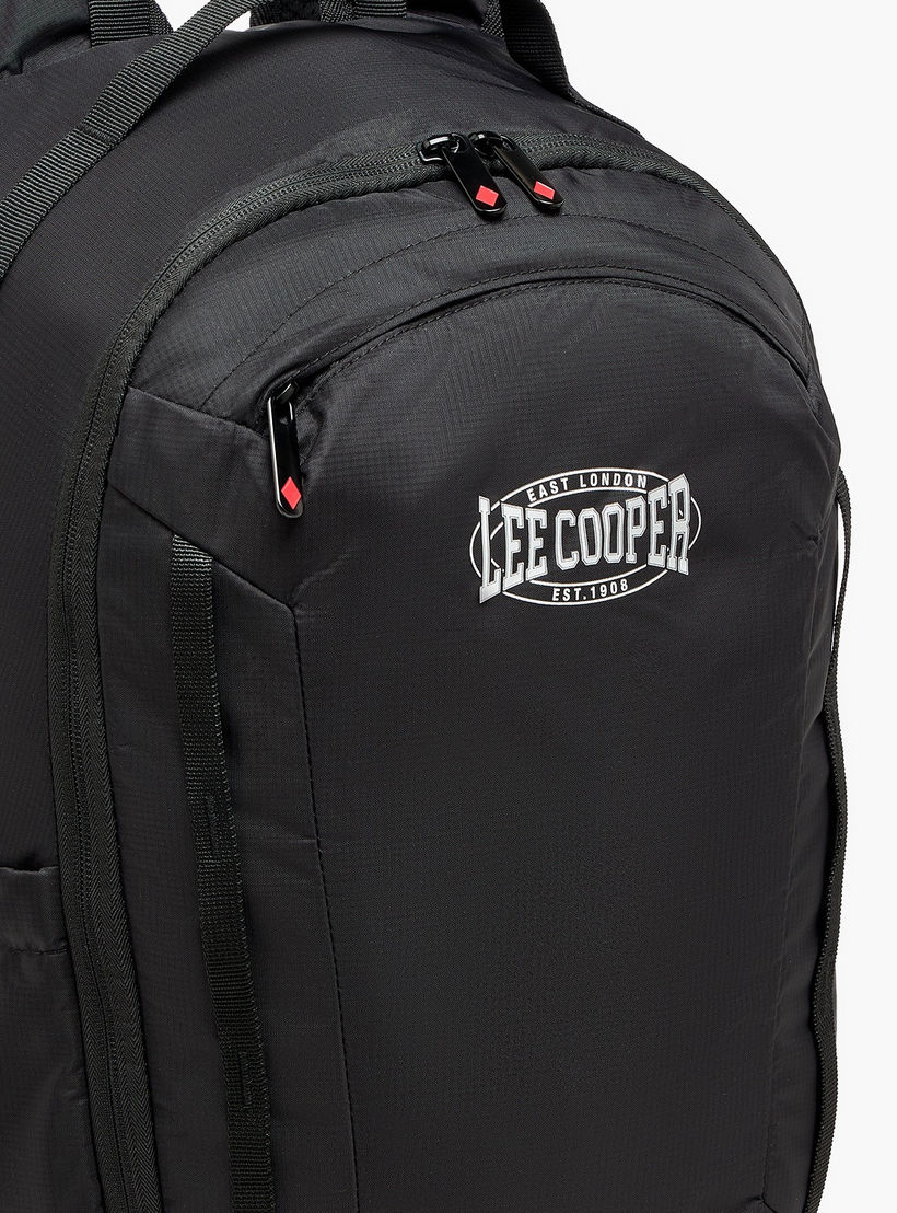 Lee Cooper Logo Print School Backpack for Kids 13 Years+ with Padded Shoulder Straps-boys-accessories-bagsandbackpacks-image-2