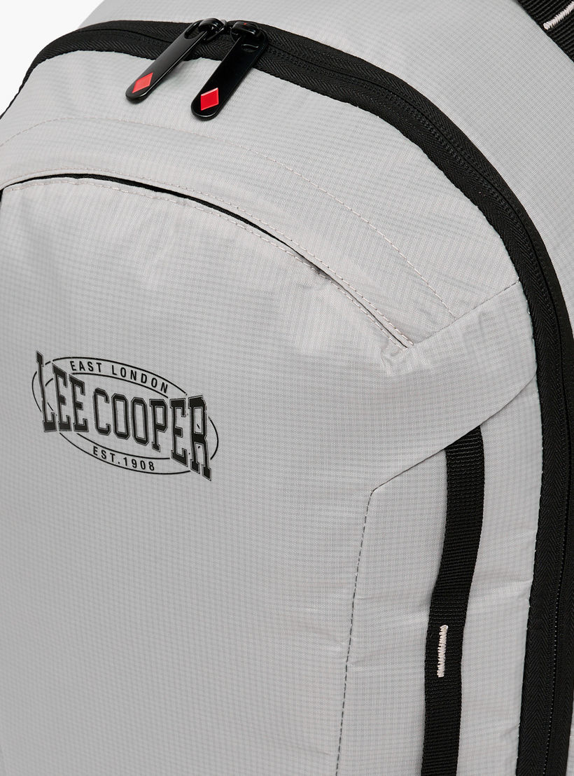 Lee Cooper Logo Print School Backpack for Kids 13 Years+ with Padded Shoulder Straps-boys-accessories-bagsandbackpacks-image-3