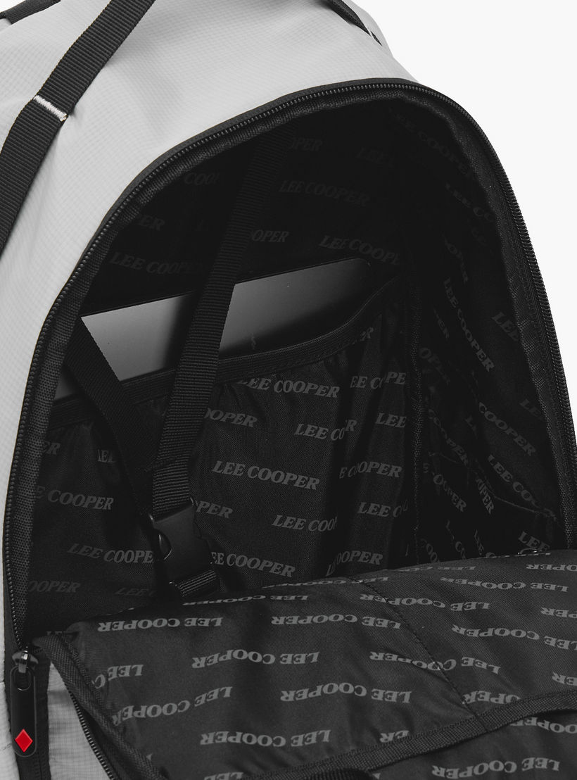 Lee Cooper Logo Print School Backpack for Kids 13 Years+ with Padded Shoulder Straps-boys-accessories-bagsandbackpacks-image-4