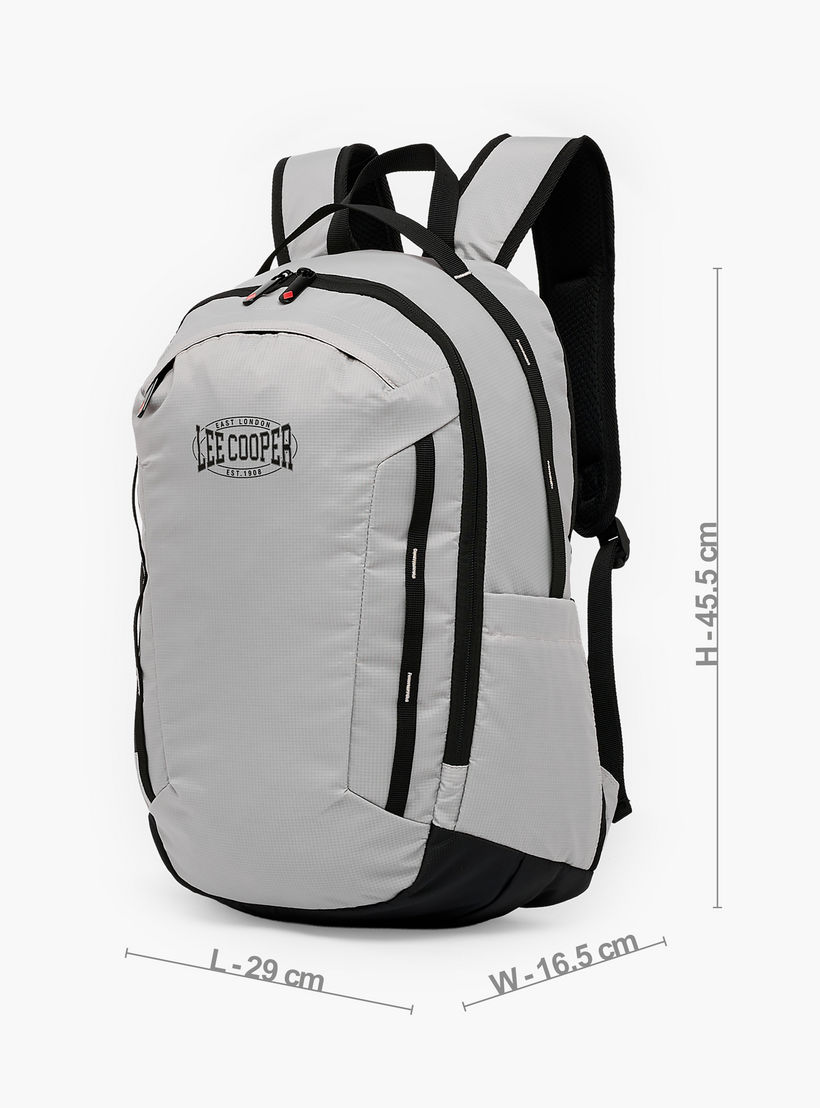 Lee Cooper Logo Print School Backpack for Kids 13 Years+ with Padded Shoulder Straps-boys-accessories-bagsandbackpacks-image-5