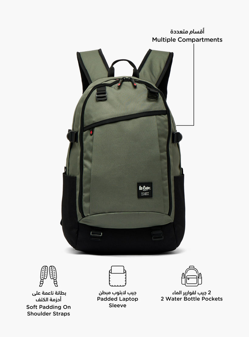 Lee Cooper Solid School Backpack for Kids 13 Years+ with Padded Shoulder Straps-boys-accessories-bagsandbackpacks-image-2
