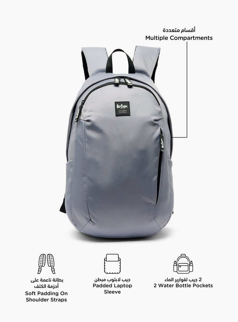 Lee Cooper Solid Backpack for Kids 13 Years+ with Padded Shoulder Straps-boys-accessories-bagsandbackpacks-image-2
