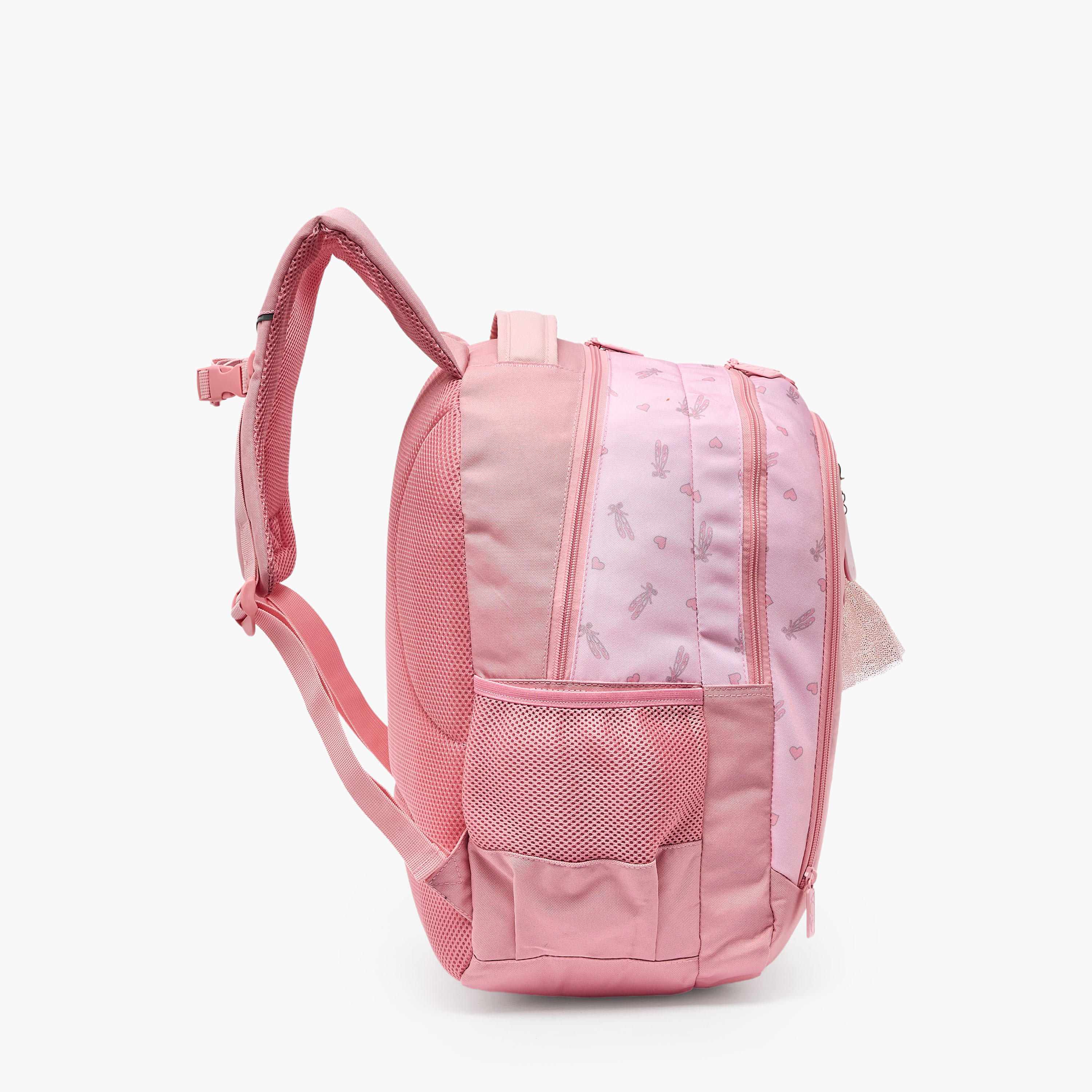 شنطة ظهر بطبعة باليرينا للبنات من 8-13 سنة مع أحزمة كتف مبطنة - 18 بوصة من يولو-school-bagsandbackpacks-backpacks-image-8