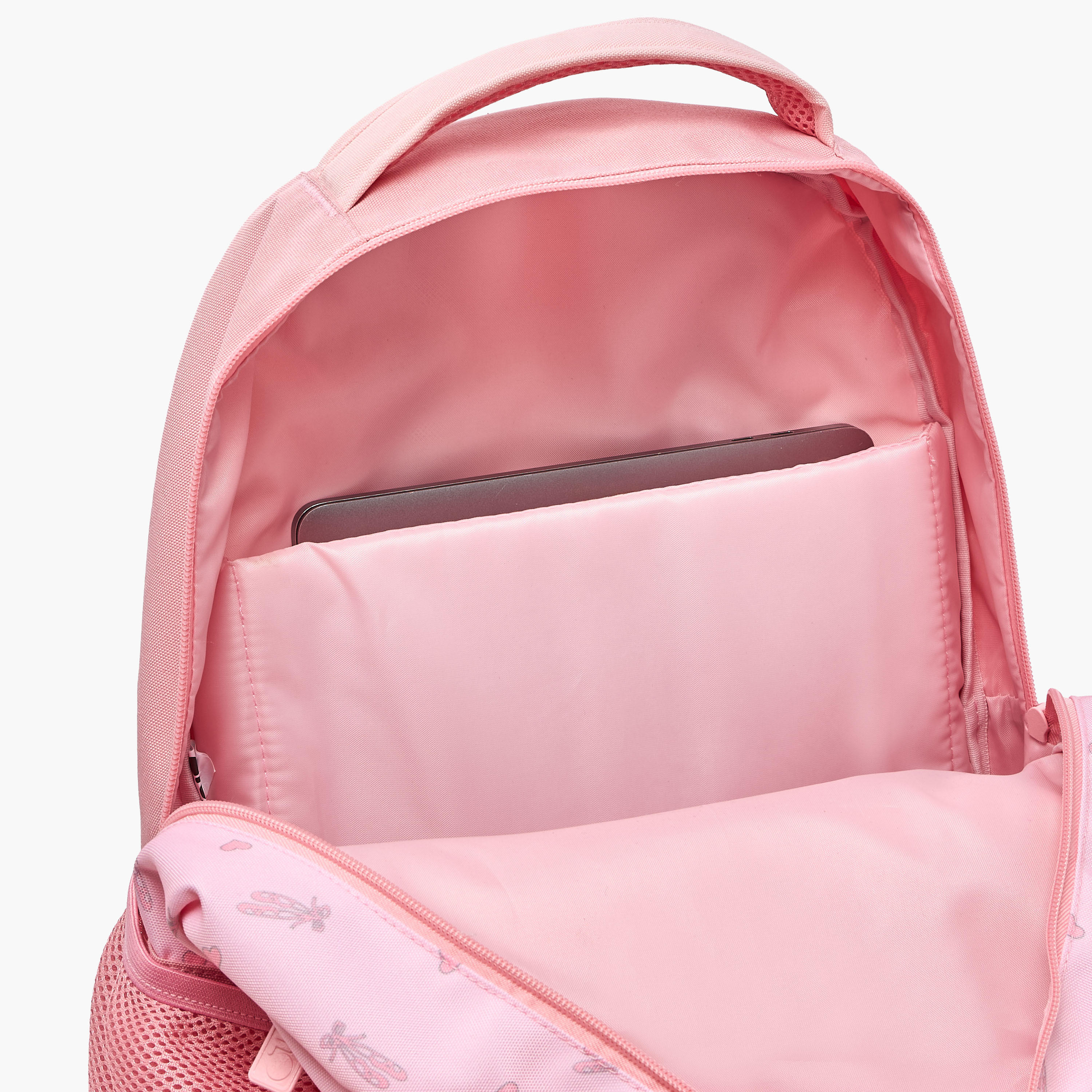 شنطة ظهر بطبعة باليرينا للبنات من 8-13 سنة مع أحزمة كتف مبطنة - 18 بوصة من يولو-school-bagsandbackpacks-backpacks-image-6