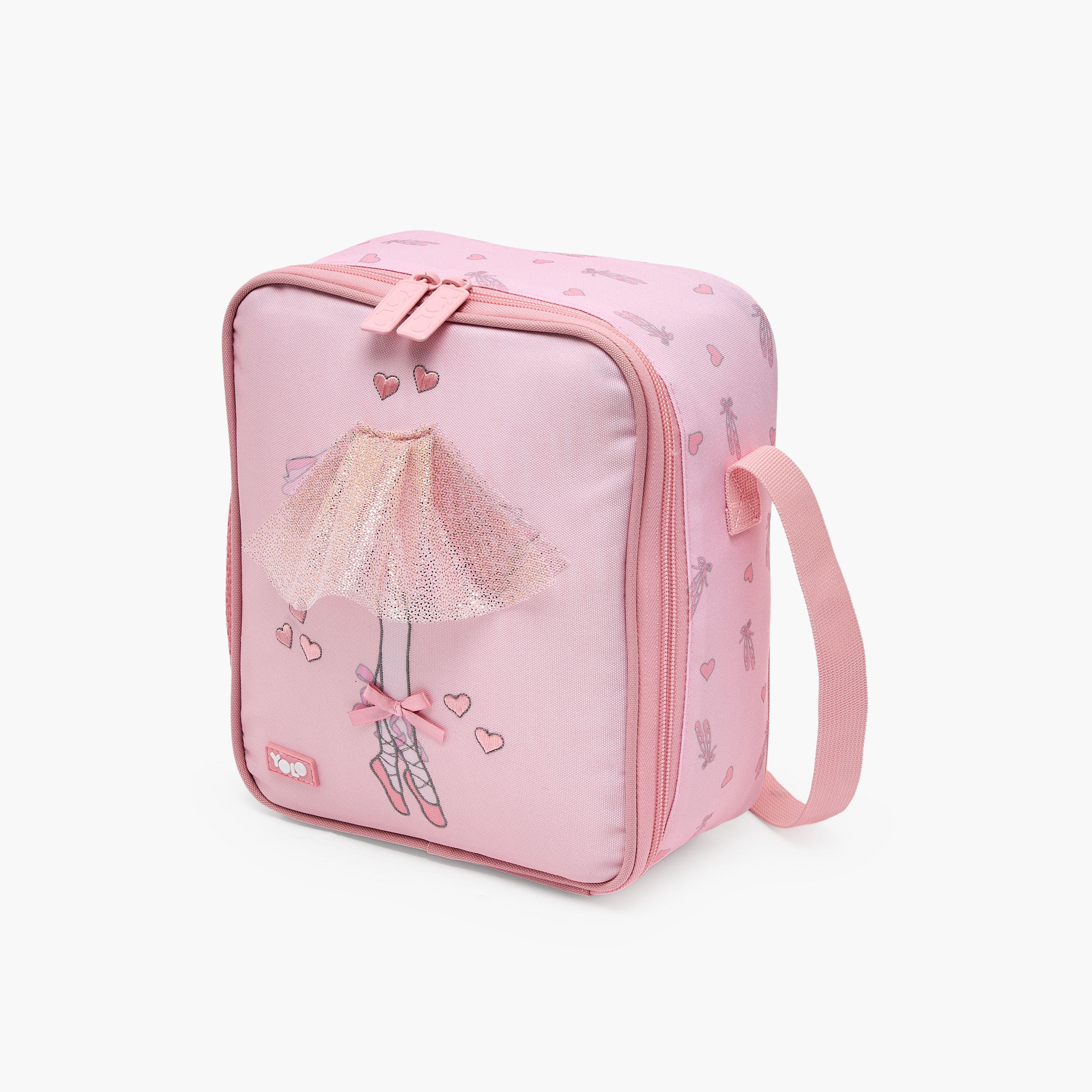 شنطة غداء بطبعات راقصة باليه وحزام قابل للتعديل للبنات 5-8 سنوات من يولو-school-lunchessentials-lunchbags-image-4