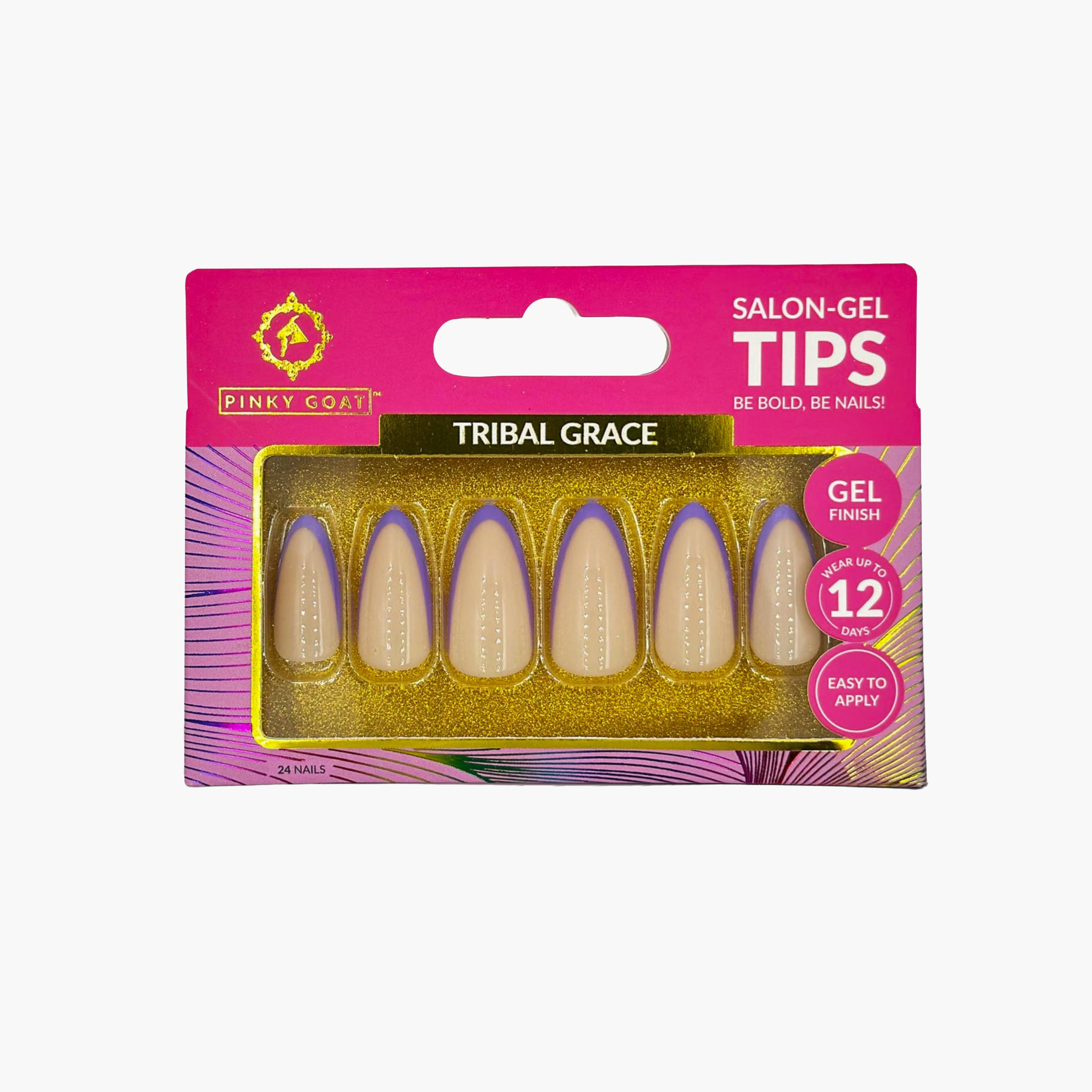 Pinky Goat Multicolour Gel Nail Tips-beautyandpersonalcare-makeup-nails-artificialnails-image-1