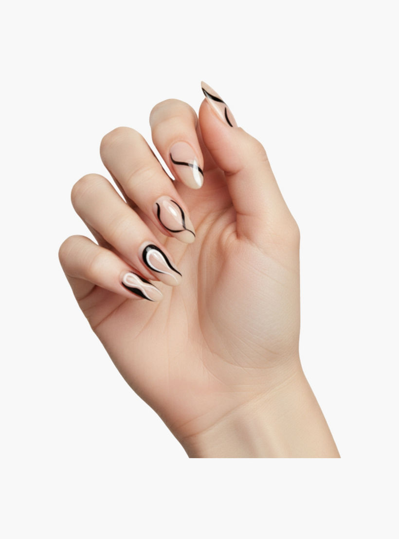 Pinky Goat Classic French Pre-Glued Nails-beautyandpersonalcare-makeup-nails-artificialnails-image-2