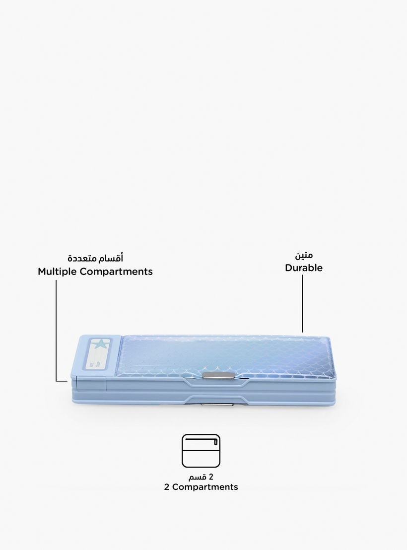 Yolo Ocean Shell Print Pencil Case with Calculator-school-stationery-pencilcases-image-2