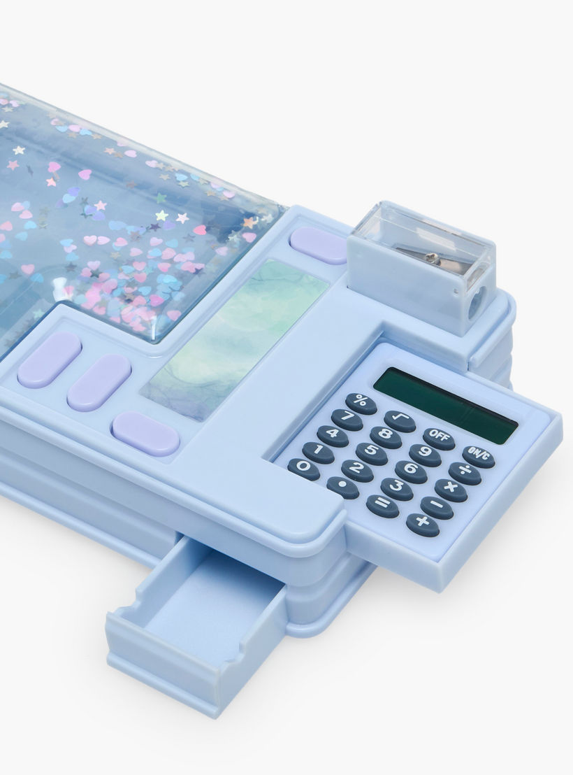 Yolo Ocean Shell Print Pencil Case with Calculator-school-stationery-pencilcases-image-5