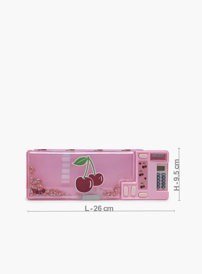 Yolo Cherry Print Pencil Case with Flap Closure-school-stationery-pencilcases-image-4