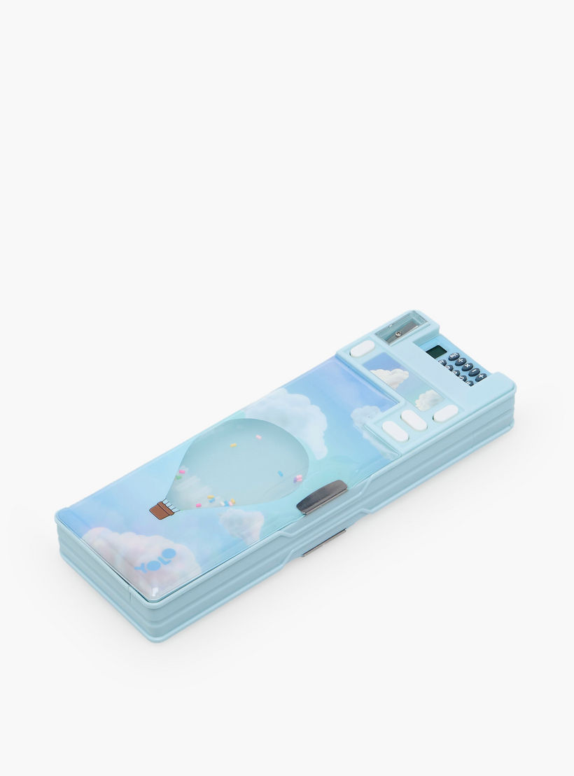 Yolo Balloon Print Pencil Case with Calculator-school-stationery-pencilcases-image-3