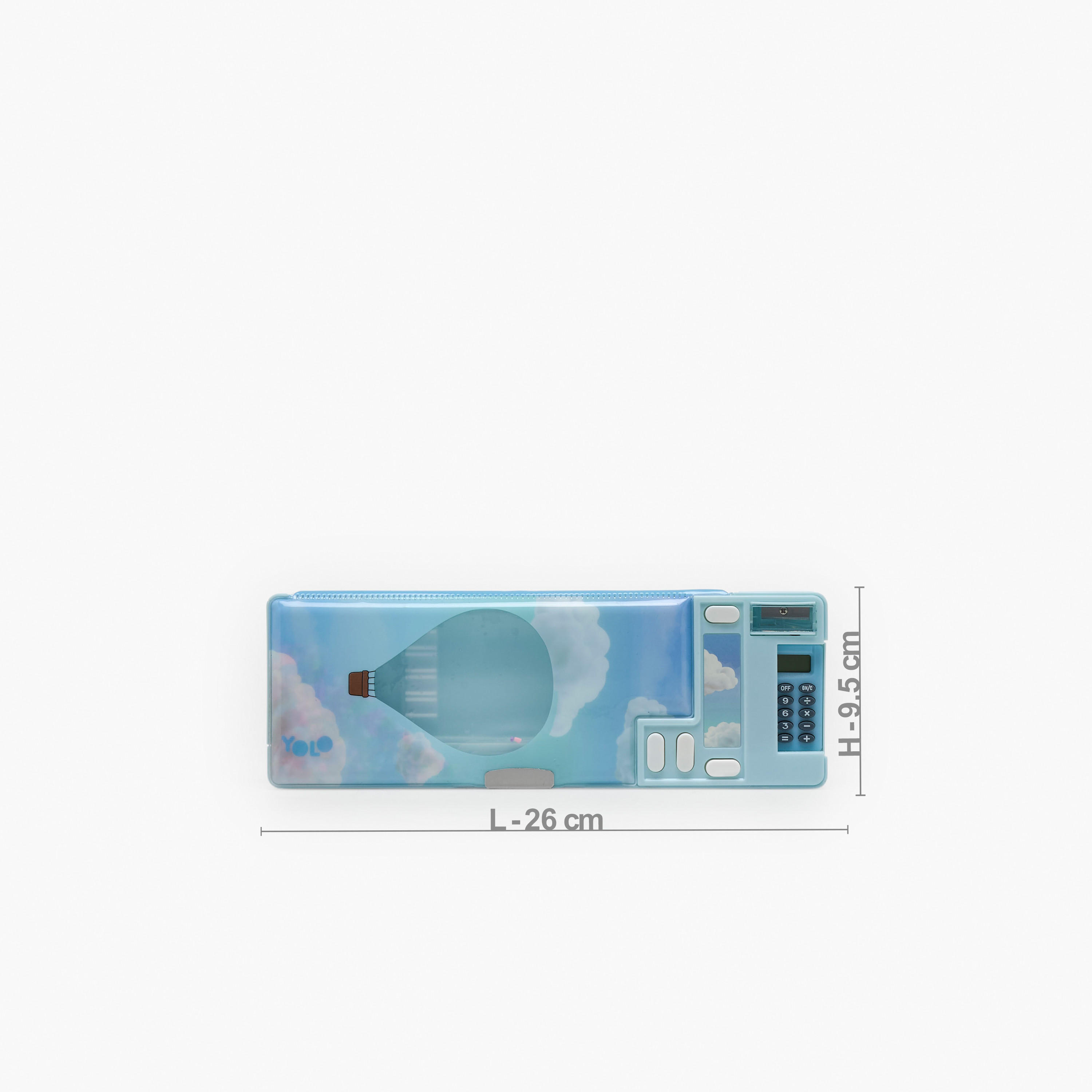 Yolo Balloon Print Pencil Case with Calculator-school-stationery-pencilcases-image-4
