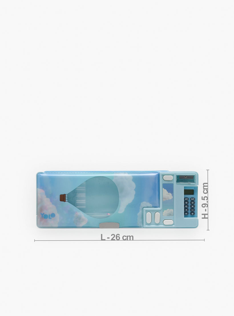 Yolo Balloon Print Pencil Case with Calculator-school-stationery-pencilcases-image-4