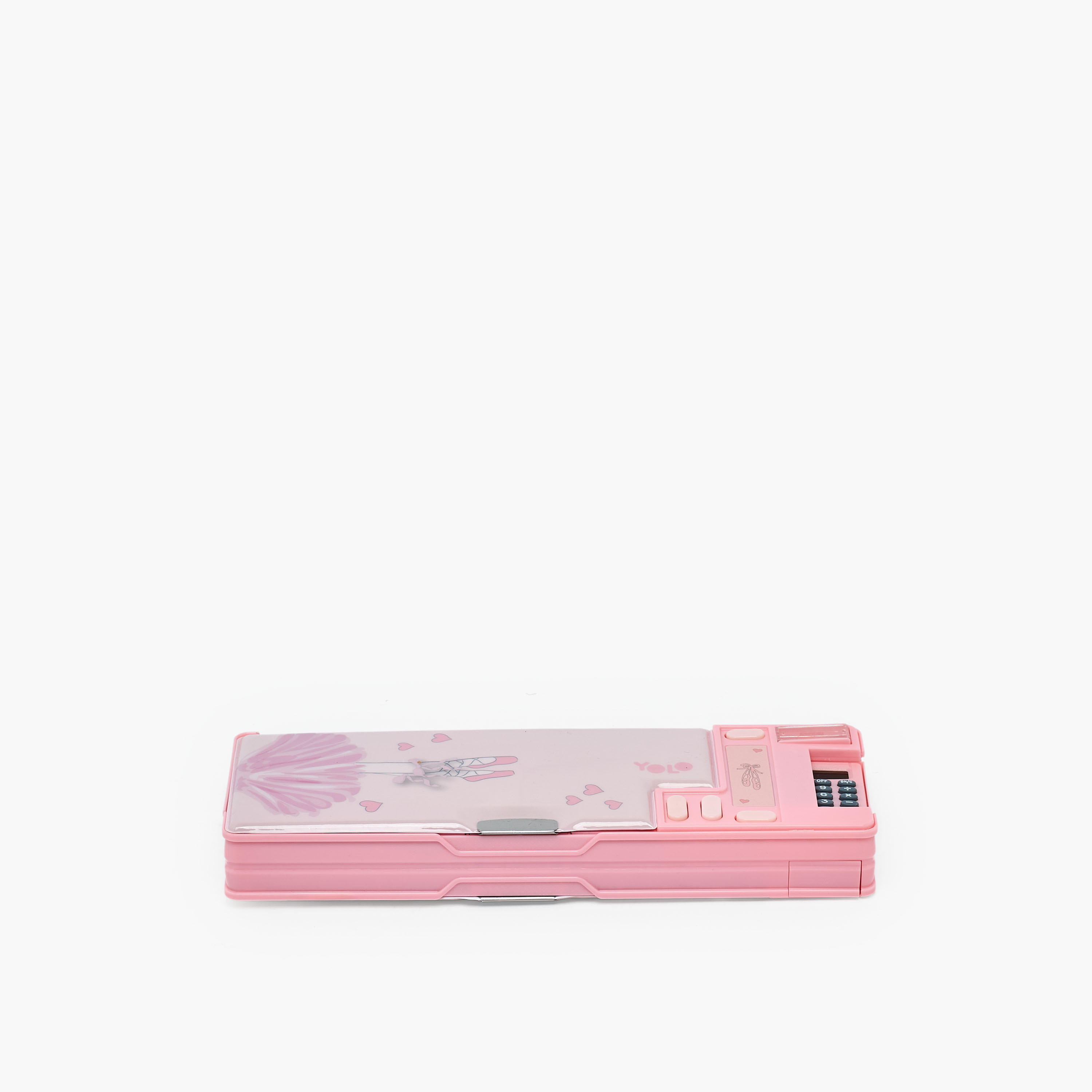 مقلمة أقلام بطبعة باليرينا بقسمين من يولو-school-stationery-pencilcases-image-1