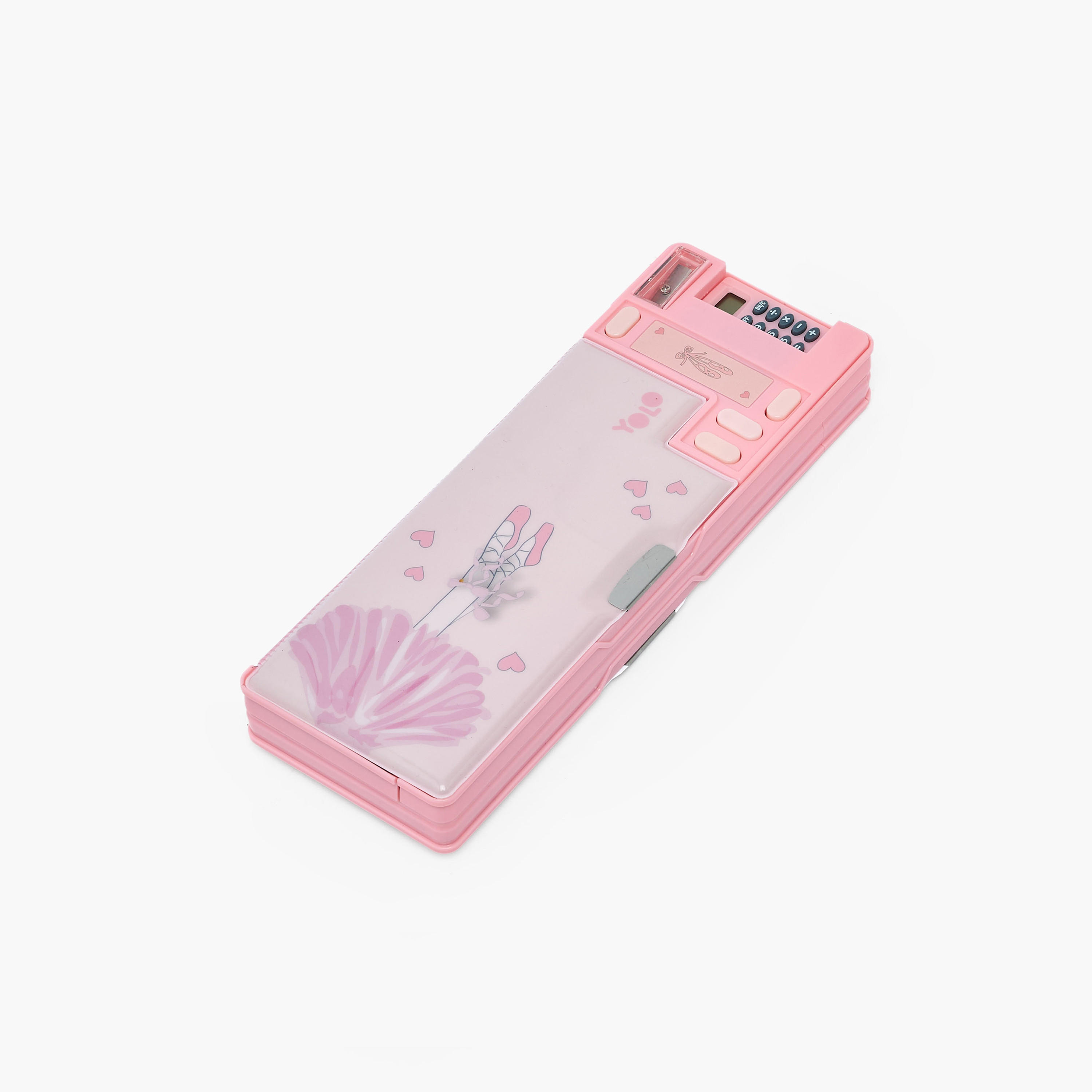 مقلمة أقلام بطبعة باليرينا بقسمين من يولو-school-stationery-pencilcases-image-3