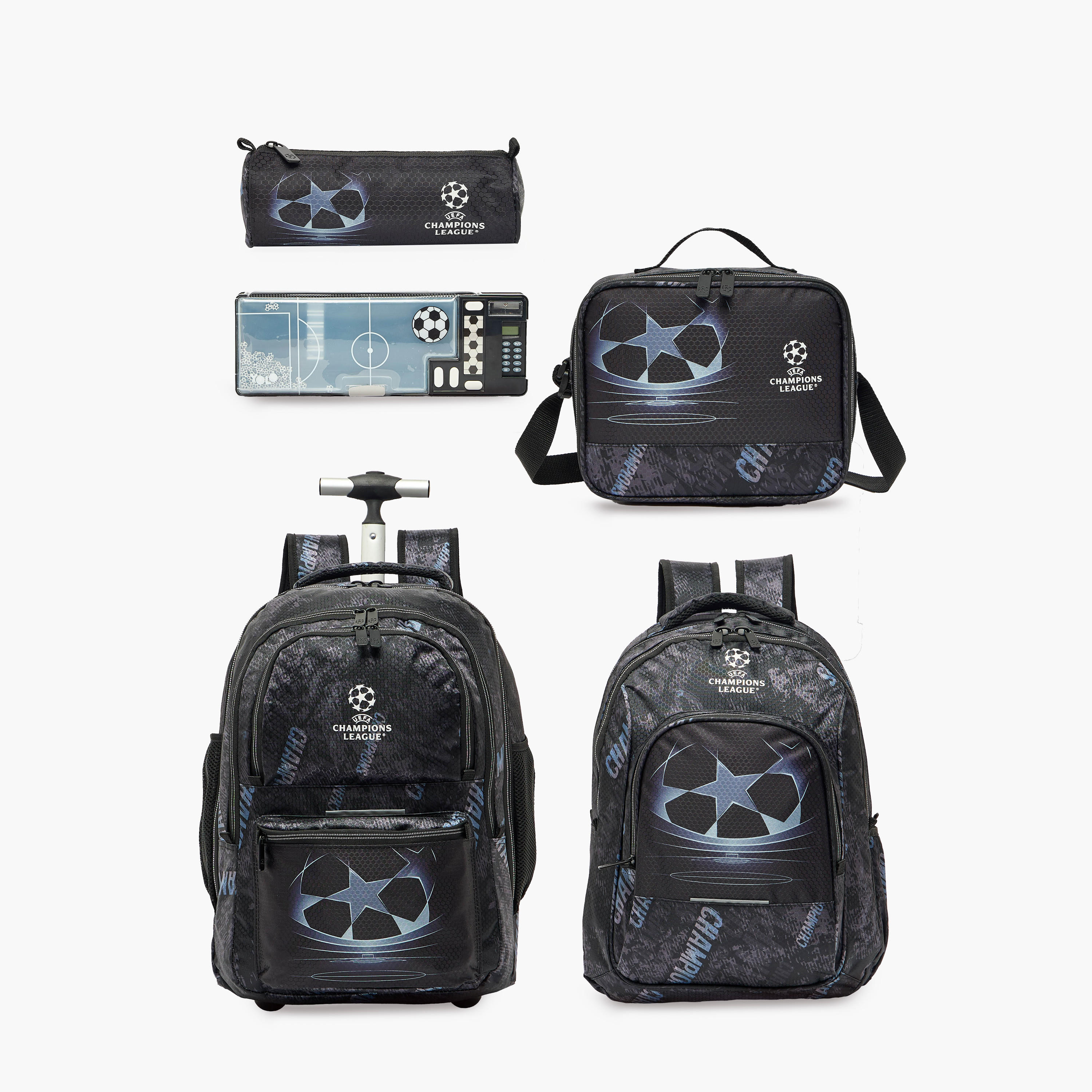 مقلمة بطبعة كرة قدم بقسمين من يولو-school-stationery-pencilcases-image-8