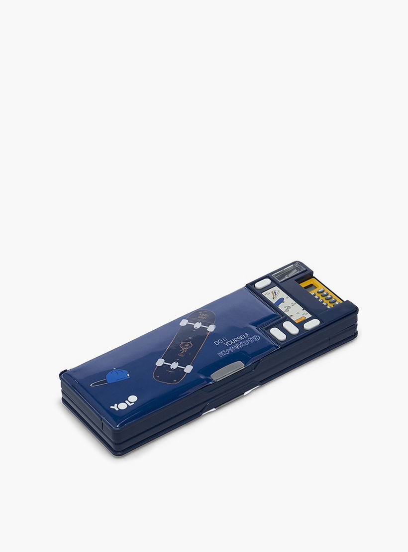 Yolo Skateboard Print Pencil Case with Calculator-school-stationery-pencilcases-image-3