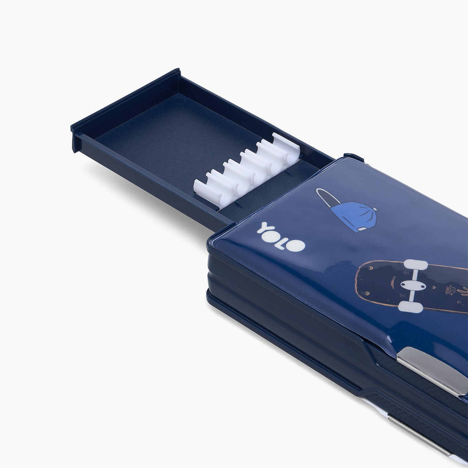 Yolo Skateboard Print Pencil Case with Calculator-school-stationery-pencilcases-image-7