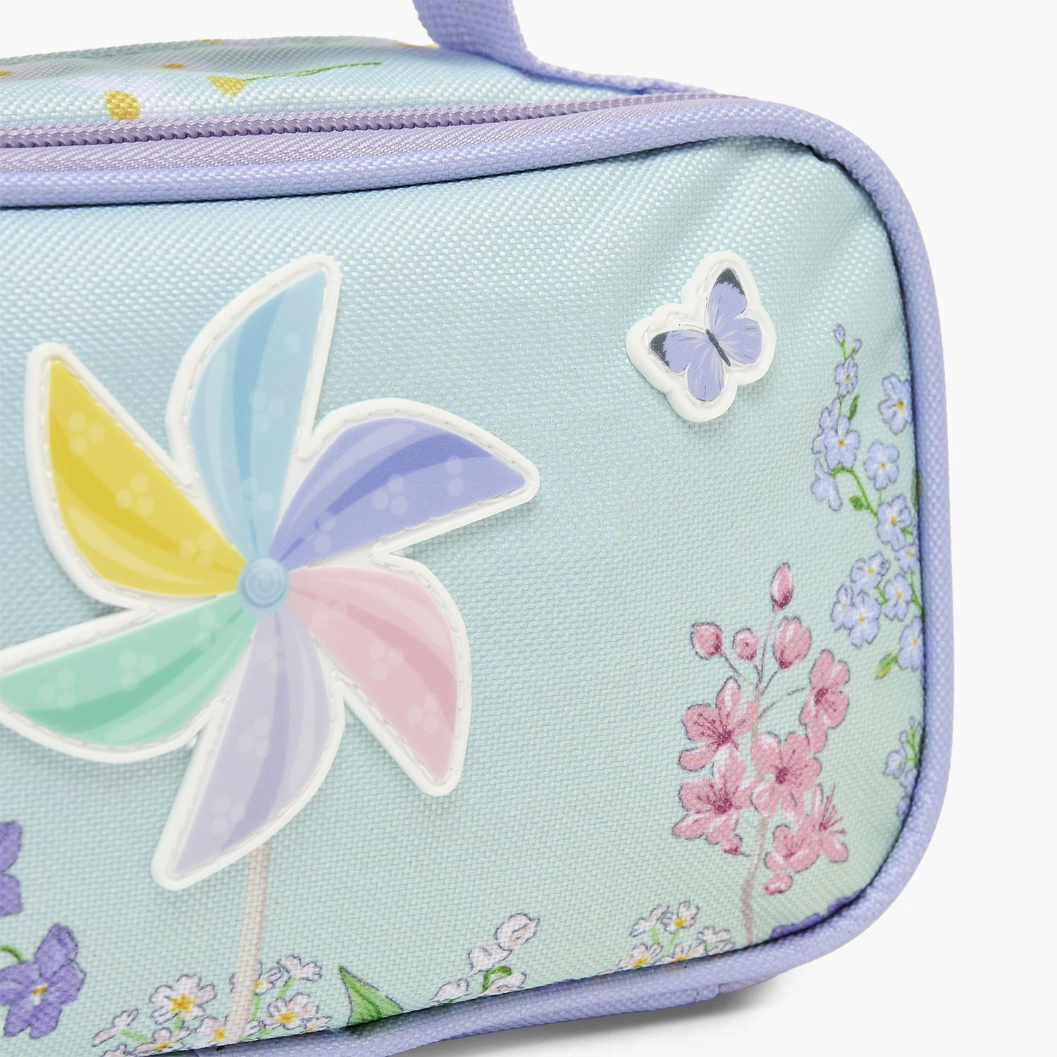 مقلمة بقسمين وطبعات زهرية من يولو-school-stationery-pencilcases-image-6